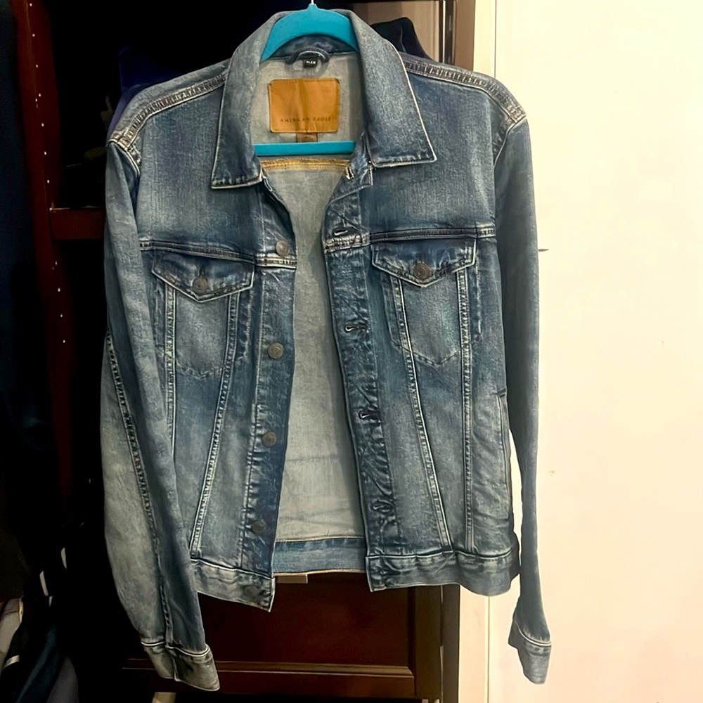 Denim jacket from American Eagle.